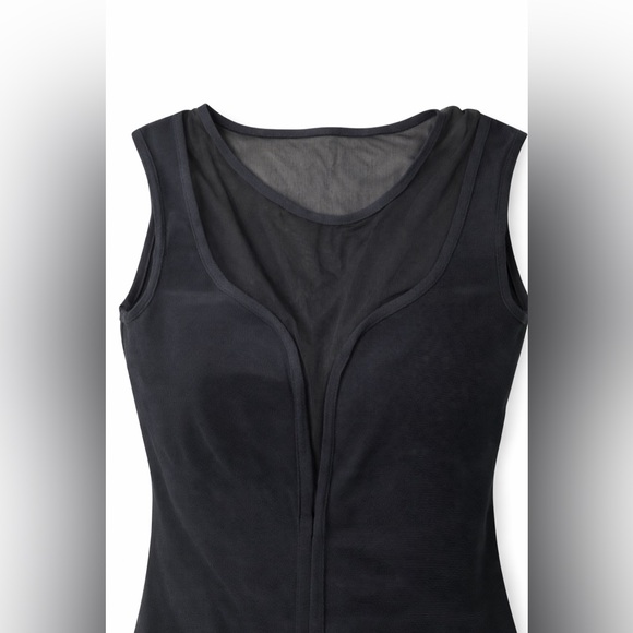 Bebe Black Mesh Open Back Bandage Dress Size M - Picture 4 of 5